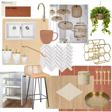 Terracotta kitchen Interior Design Mood Board by N.B design on Style Sourcebook