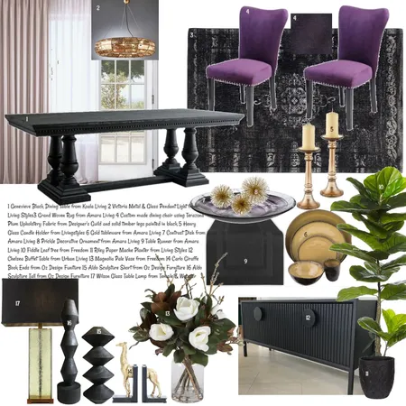 Dining Interior Design Mood Board by IceCastleInteriors on Style Sourcebook