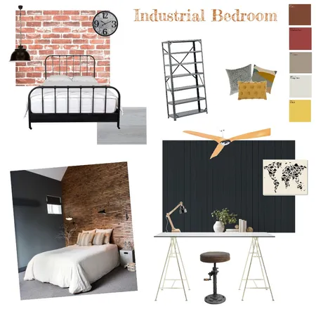 Industrial Room Interior Design Mood Board by Isabela on Style Sourcebook