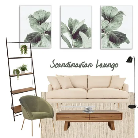Scandinavian Lounge Interior Design Mood Board by Olive et Oriel on Style Sourcebook