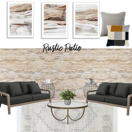Rustic Patio Interior Design Mood Board by Olive et Oriel on Style Sourcebook