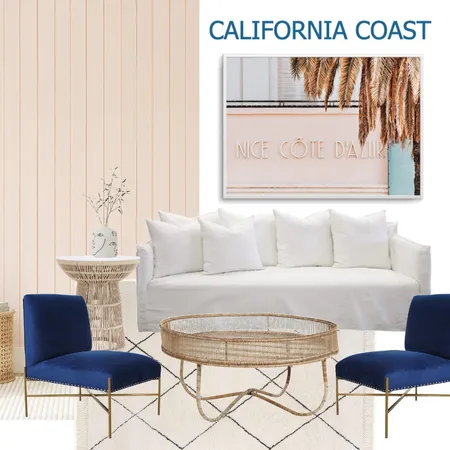 California Coast Lounge Room Interior Design Mood Board by Olive et Oriel on Style Sourcebook