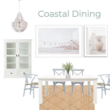 Coastal Luxe Dining Interior Design Mood Board by Olive et Oriel on Style Sourcebook