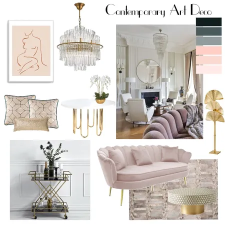Contemporary Art Deco Interior Design Mood Board by Murphy House Interiors on Style Sourcebook