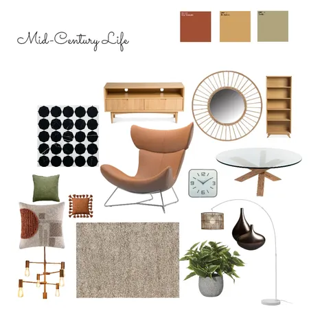 Mid-Century Interior Design Mood Board by Jenna Cornfoot on Style Sourcebook