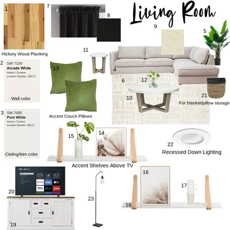 Living Interior Design Mood Board by Savanah Gwaltney on Style Sourcebook