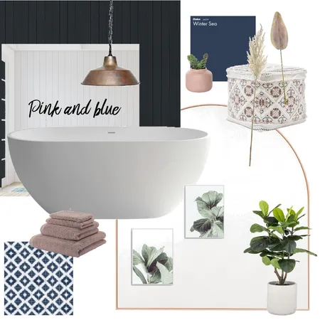 Pink and blue Interior Design Mood Board by emma:leigh on Style Sourcebook