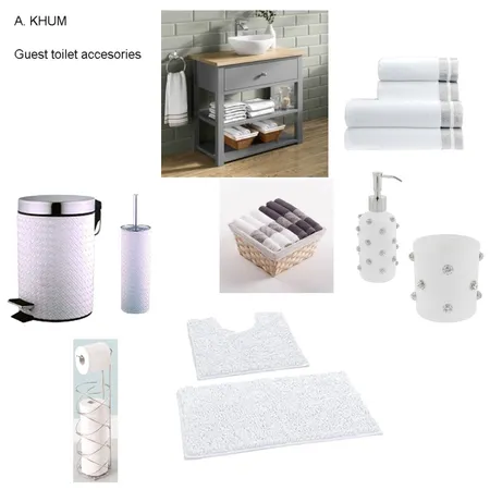 guest toilet Interior Design Mood Board by Nozie on Style Sourcebook