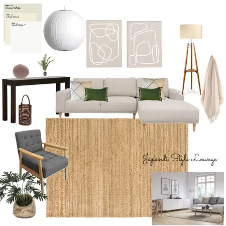Japandi Lounge Interior Design Mood Board by Alison Delegate on Style Sourcebook