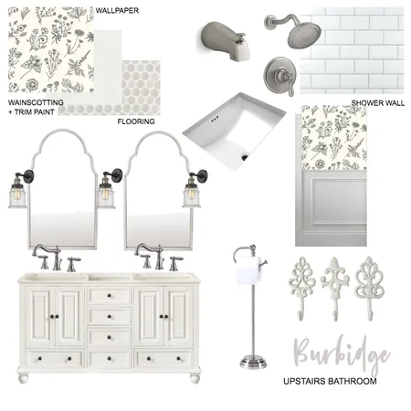 BURBIDGE UPSTAIRS BATHROOM Interior Design Mood Board by kateburb3 on Style Sourcebook