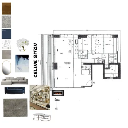 סלון Interior Design Mood Board by celinebiton on Style Sourcebook