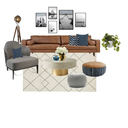 blue Interior Design Mood Board by HELEN NIZAN STUDIO on Style Sourcebook