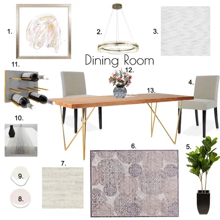 Dining Room Interior Design Mood Board by Sue_Hunt on Style Sourcebook