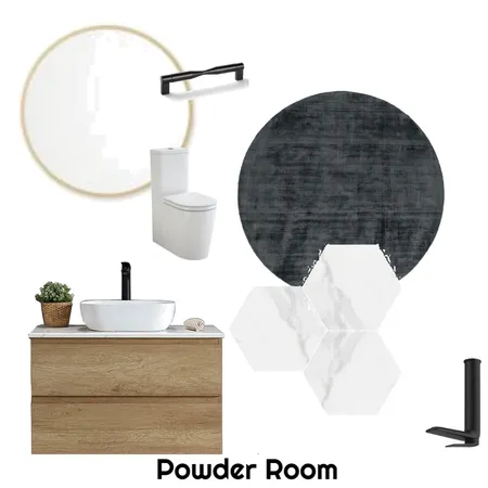 Powder Room Interior Design Mood Board by Studio_M Designs on Style Sourcebook