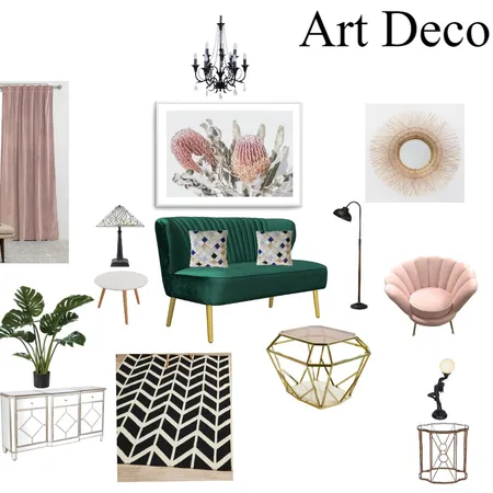 Art  Deco mood board Interior Design Mood Board by MONIKA RANI on Style Sourcebook