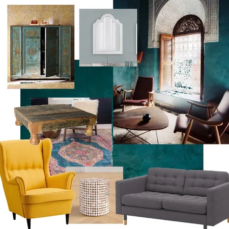 Moroccan living room Interior Design Mood Board by Michelle Tasa on Style Sourcebook