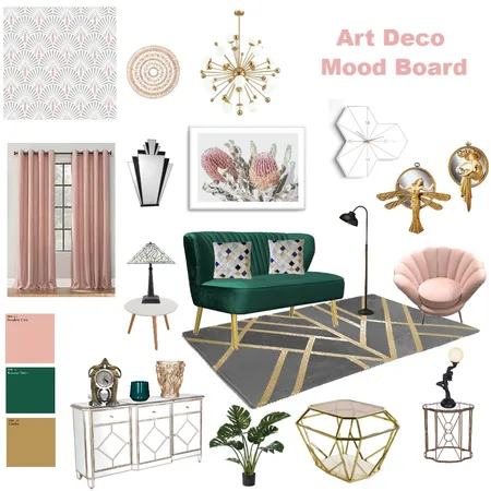 Art  Deco mood board 1 Interior Design Mood Board by MONIKA RANI on Style Sourcebook