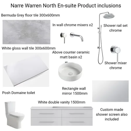 Narre Warren North Project Interior Design Mood Board by Hilite Bathrooms on Style Sourcebook