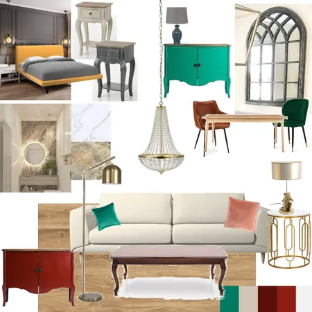 Eklektikus moodboard végleges Interior Design Mood Board by majtanpetra on Style Sourcebook