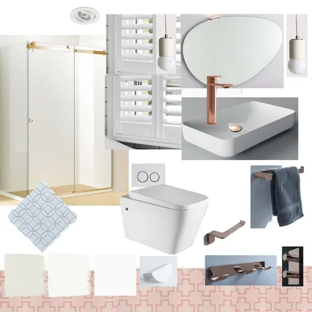Bathroom Sample Board Module 9 Interior Design Mood Board by SuzyLewis on Style Sourcebook