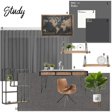 Study Interior Design Mood Board by Blaydelz on Style Sourcebook