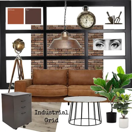 Industrial Grid Interior Design Mood Board by emma:leigh on Style Sourcebook