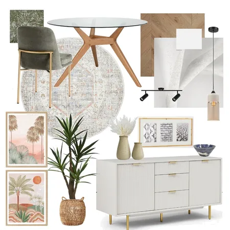 Module9 IDI Dining Room Interior Design Mood Board by pennylmiller1 on Style Sourcebook