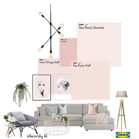 Rose pink room Interior Design Mood Board by Branislava Bursac on Style Sourcebook