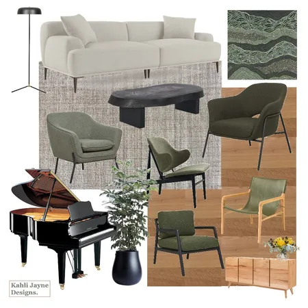 Australiana Minimalist Living Room Interior Design Mood Board by Kahli Jayne Designs on Style Sourcebook
