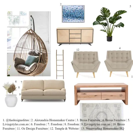 Living Room 1 Interior Design Mood Board by nbucker1 on Style Sourcebook