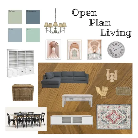 Open Plan Living Interior Design Mood Board by Michelle Baker on Style Sourcebook