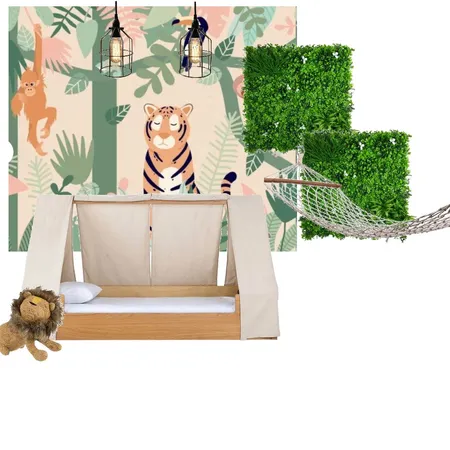 Jungle Inspired Bedroom Interior Design Mood Board by HGInteriorDesign on Style Sourcebook
