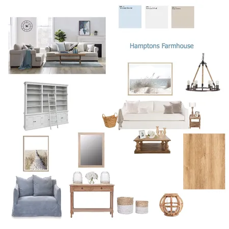 Hamptons Farmhouse Interior Design Mood Board by Guadalupe Hernandez on Style Sourcebook
