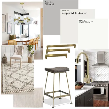 Kitchen Living Mid Century Scandi Interior Design Mood Board by MishMidLove on Style Sourcebook