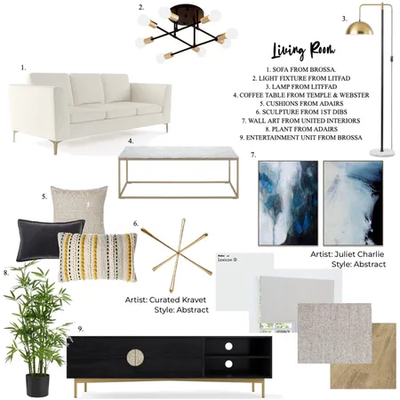 Living Room Interior Design Mood Board by laraperera on Style Sourcebook