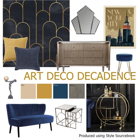 Art Deco Decadence Interior Design Mood Board by michellegoff on Style Sourcebook