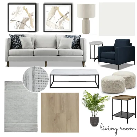 Living Room Marie Interior Design Mood Board by DANIELLE'S DESIGN CONCEPTS on Style Sourcebook