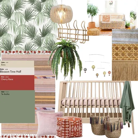 Bohemian Nursery Interior Design Mood Board by crystalinteriordesigns on Style Sourcebook