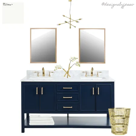 Navy and Gold Interior Design Mood Board by Designs by Jess on Style Sourcebook