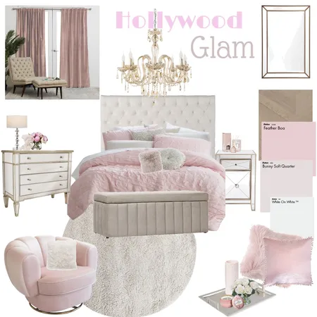 Hollywood Glam Interior Design Mood Board by Asscher Designs on Style Sourcebook