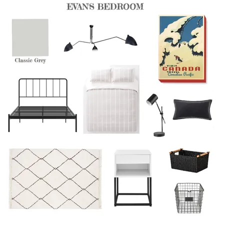 Evan-Bedroom Interior Design Mood Board by staunton on Style Sourcebook