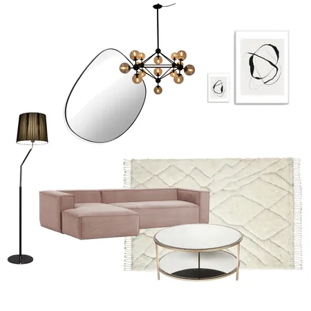 Living Room | Chic & Pink Interior Design Mood Board by Shadé Reneé Fleming on Style Sourcebook