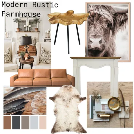 Modern Rustic Farmhouse Interior Design Mood Board by KennedyInteriors on Style Sourcebook