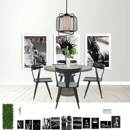 black Interior Design Mood Board by the decorholic on Style Sourcebook