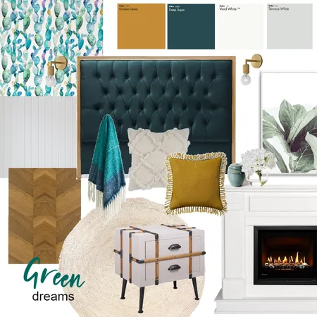 Green Dreams Interior Design Mood Board by Forty Bends on Style Sourcebook