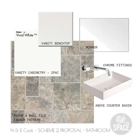 COOK SCHEME 2 BATHROOM Interior Design Mood Board by Style to Space on Style Sourcebook