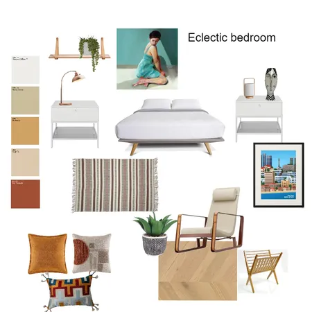 eclectic  bedroom Interior Design Mood Board by hila1973 on Style Sourcebook
