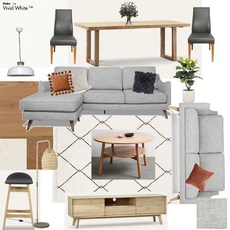Living & Dining 2 Interior Design Mood Board by allanahc on Style Sourcebook