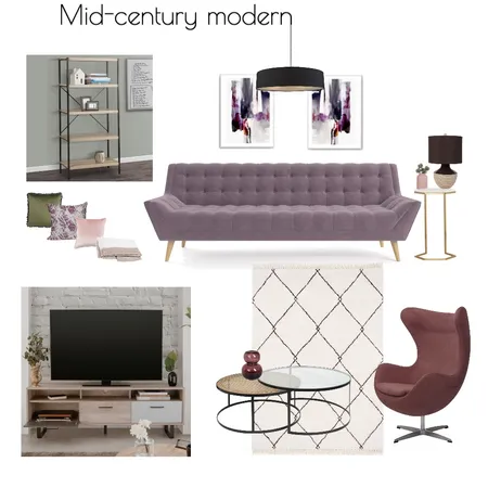 Mid-century modern 1 Interior Design Mood Board by Melina Amaral on Style Sourcebook