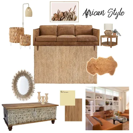 African Style MB1 Interior Design Mood Board by Farahtauseef on Style Sourcebook